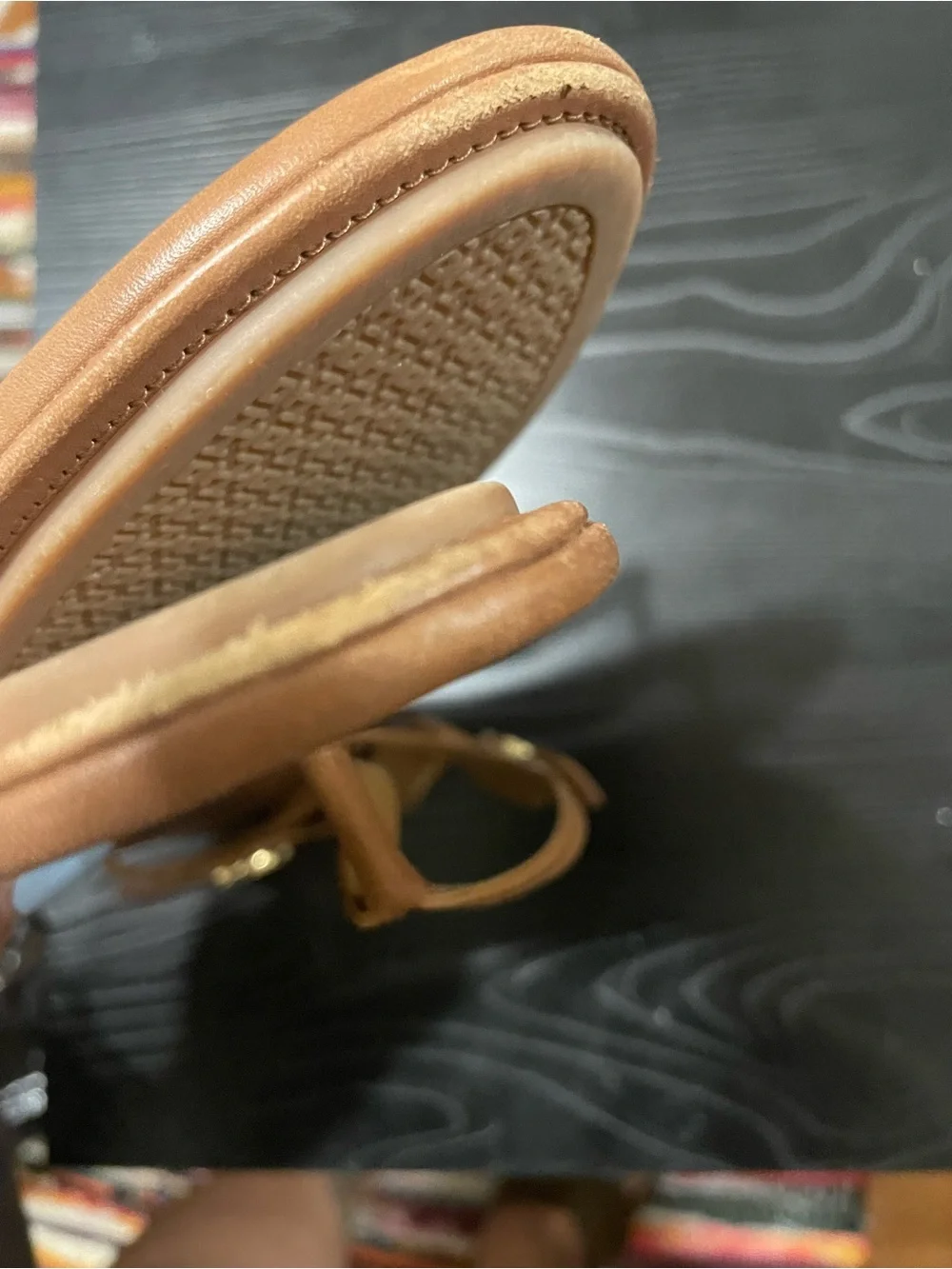 Tory Burch leather thong